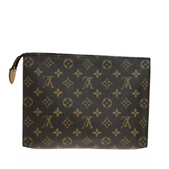 LOUIS VUITTON Poche Toilette 26 Clutch Pouch Bag Monogram Leather M47542 67YF337 - Picture 3 of 12